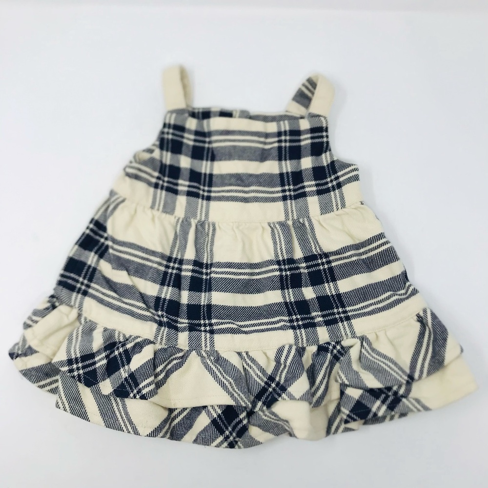 Ralph Lauren Baby Girl Plaid Ruffle Dress Sleeveless Size 6 Months - Picture 6 of 6